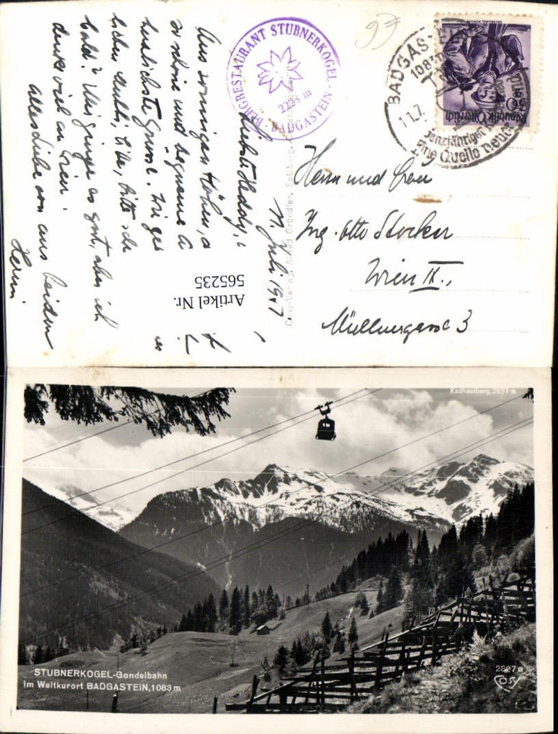 565235,Bad Gastein Stubnerkogel Gondelbahn Seilbahn pub Cosy 2807a