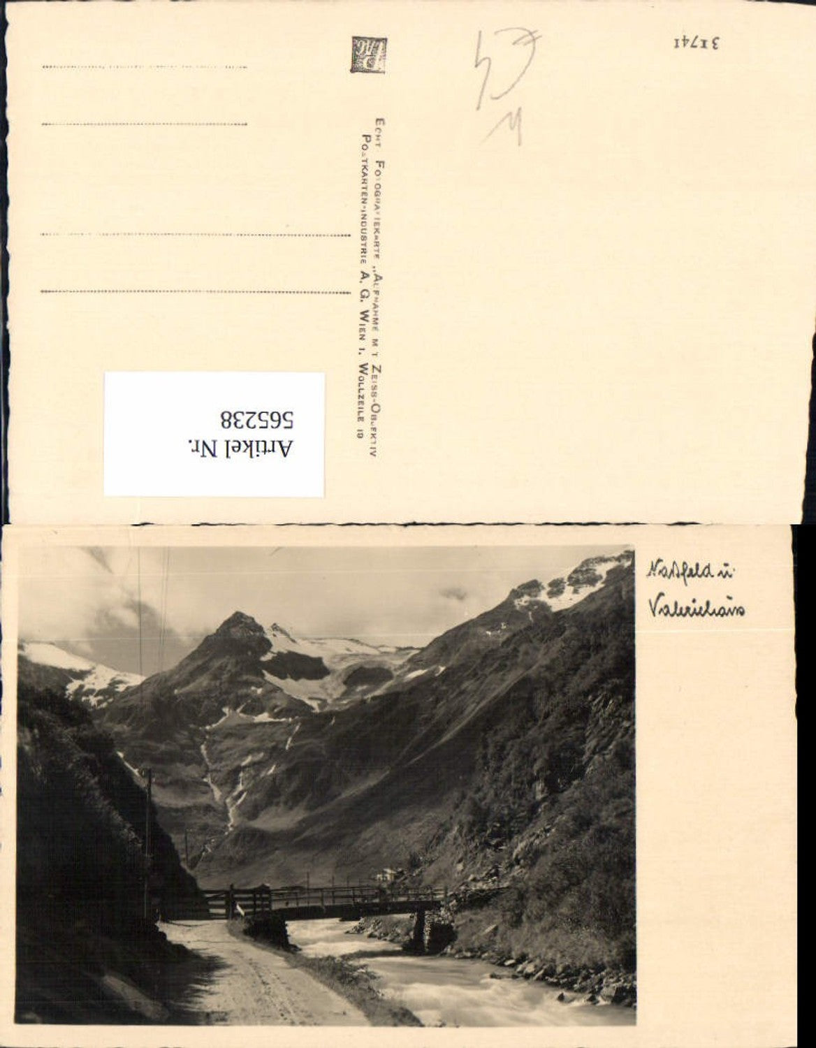 565238,Bad Gastein Naßfeld Nassfeld u. Valeriehaus Brücke