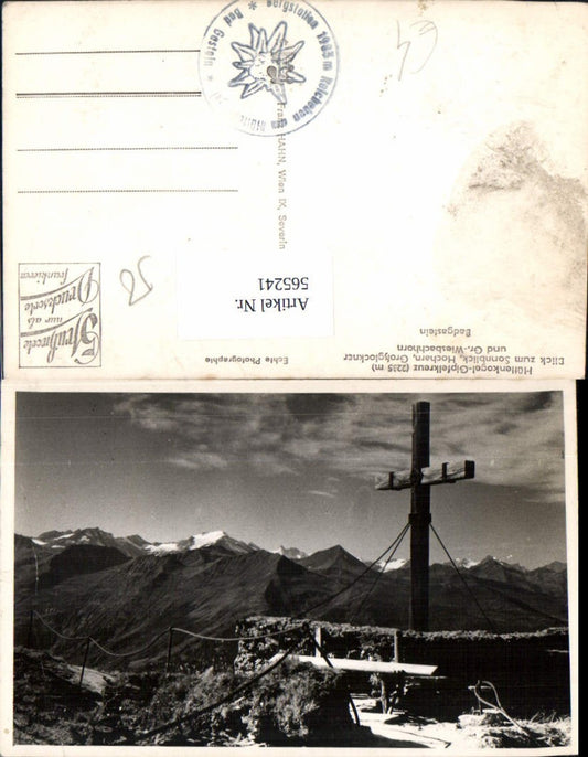 565241,Bad Gastein Hüttenkogel-Gipfelkreuz Blick z. Sonnblick Hocharn Großglockner
