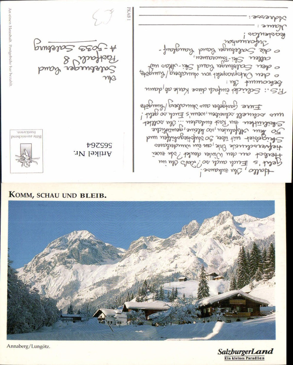565264,Annaberg-Lungötz Winteransicht