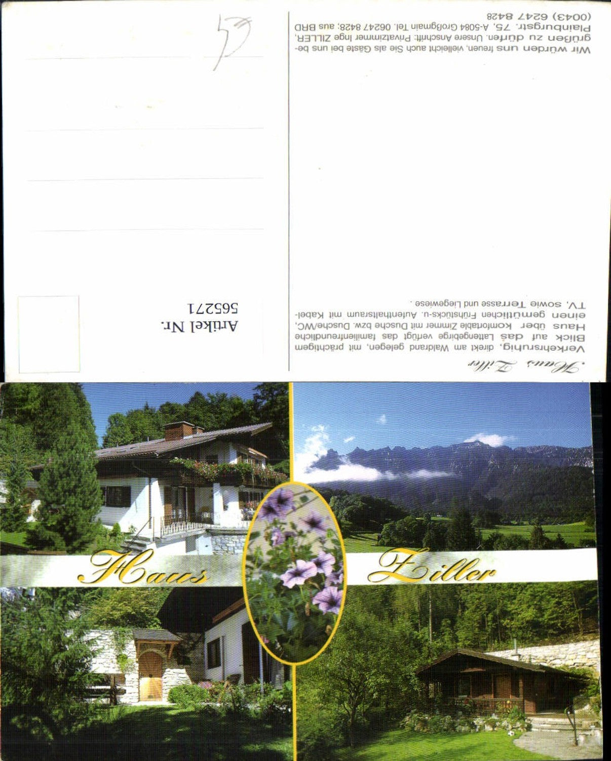 565271,Mehrbild Ak Großgmain Haus Ziller