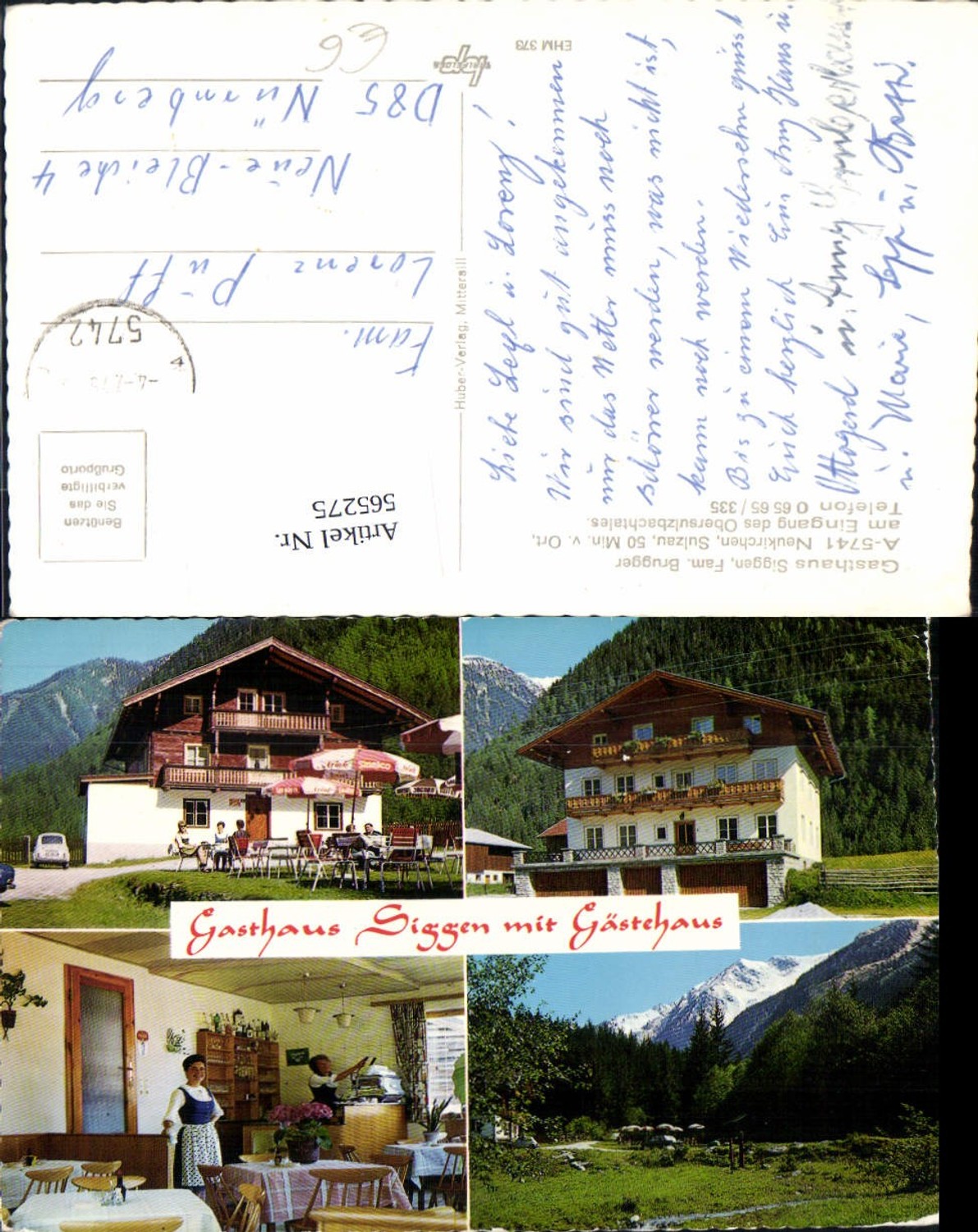 565275,Neukirchen am Großvenediger Sulzau Gasthaus Siggen m. Gästehaus Gaststube