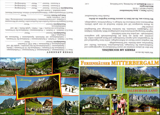 565293,Klappbare Mehrbild Ak Mühlbach am Hochkönig Mitterbergalm Ferienhäuser