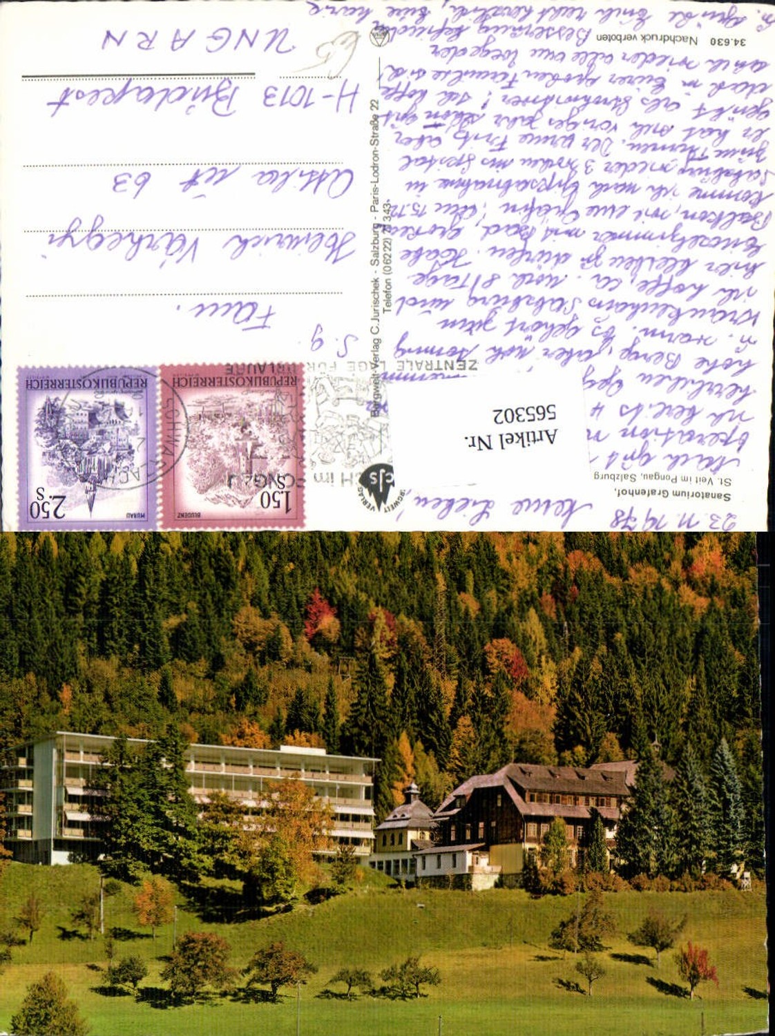 565302,St Veit im Pongau Sanatorium Grafenhof