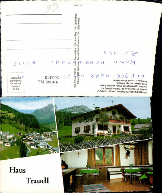 565340,Mehrbild Ak Filzmoos Frühstückspension Haus Traudl