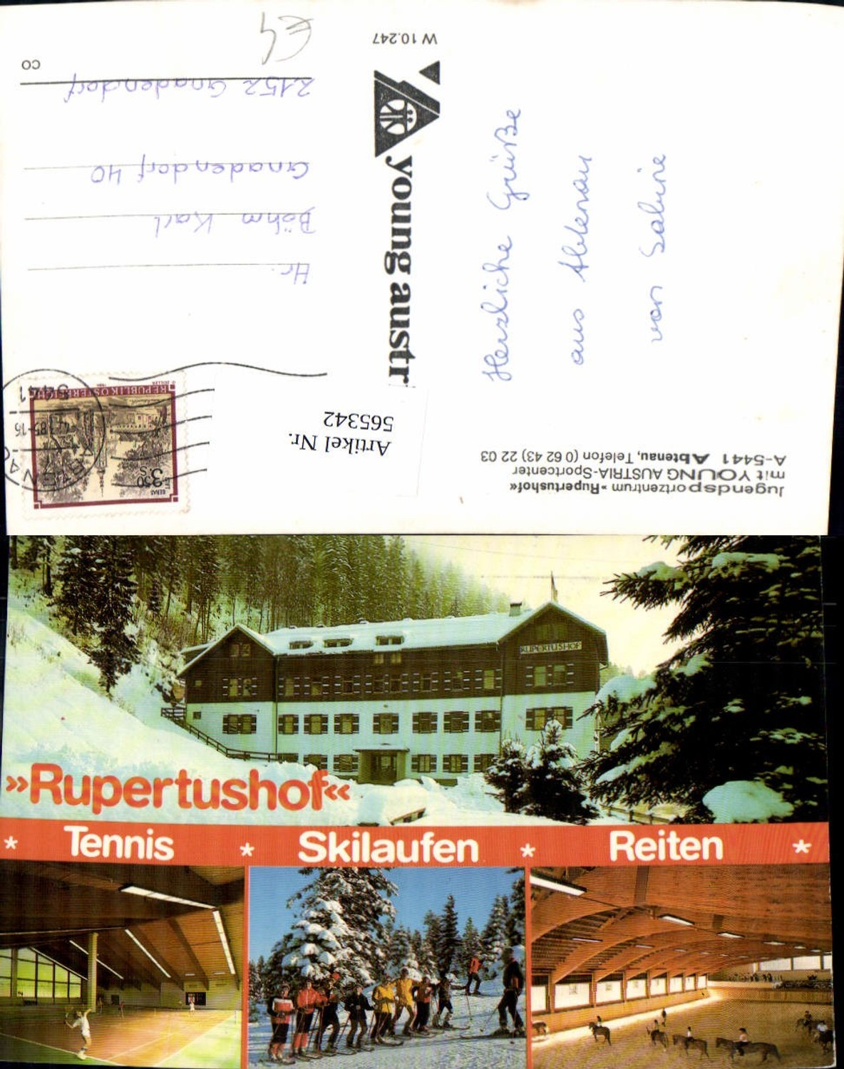 565342,Abtenau Jugendsportzentrum Rupertushof Reiten Skilaufen Tennis