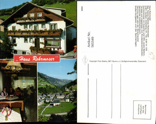 565349,Mehrbild Ak Großarl Haus Rohrmoser Gaststube