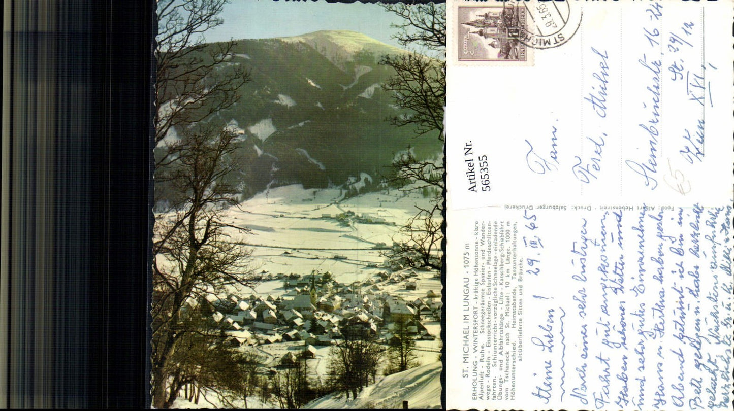 565355,Sankt Michael im Lungau Totale Winteransicht