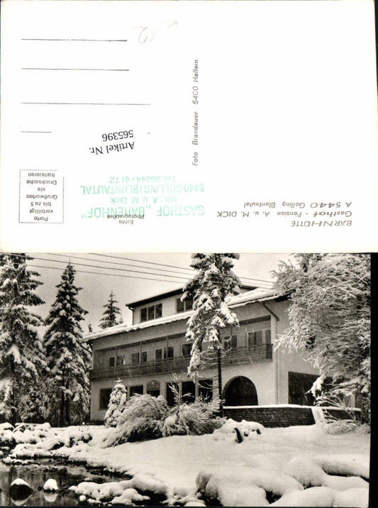 565396,tolle AK Golling Bärnhütte Bluntautal Gasthof