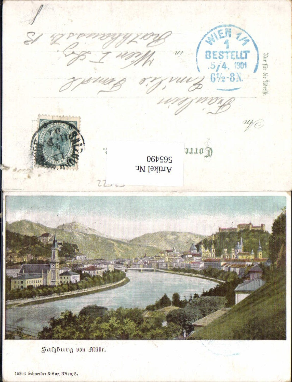 565490, Salzburg von Mülln pub Schneider &amp; Lux 10296