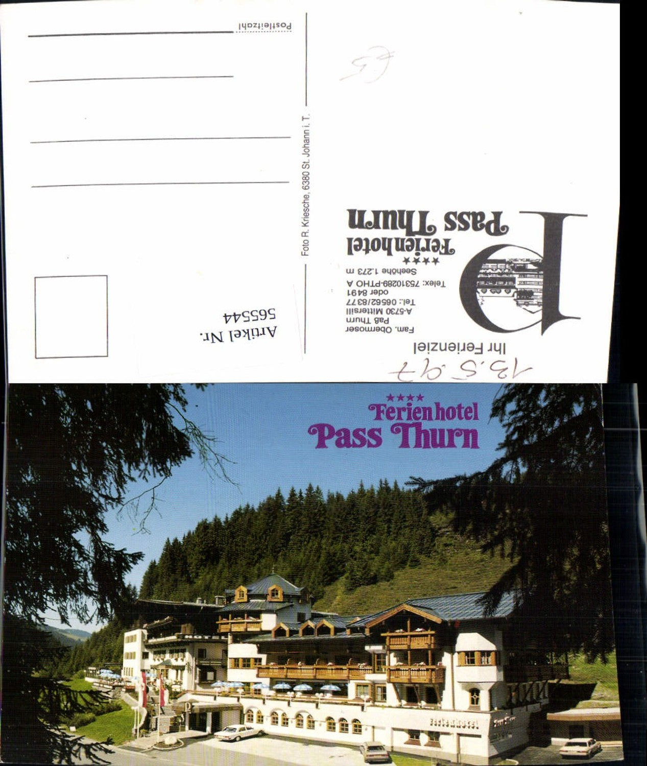 565544,Mittersill Ferienhotel Pass Thurn Fam. Obermoser