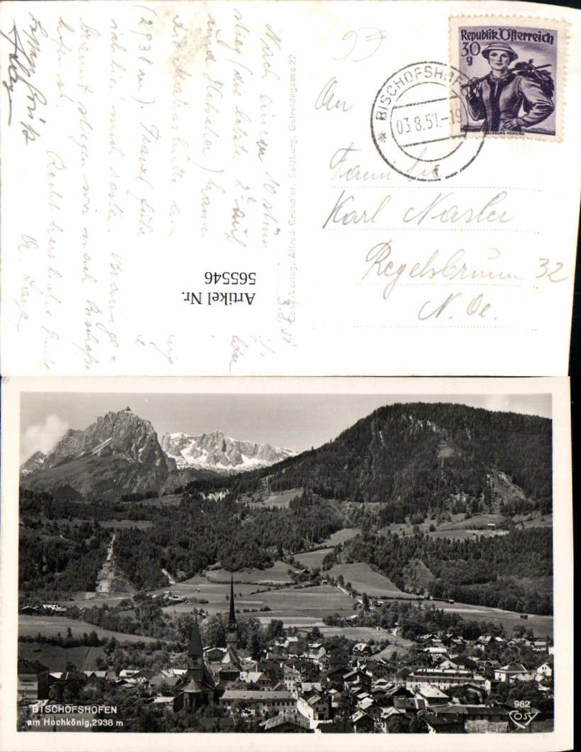 565546,Foto Ak Bischofshofen a. Hochkönig pub Cosy 982