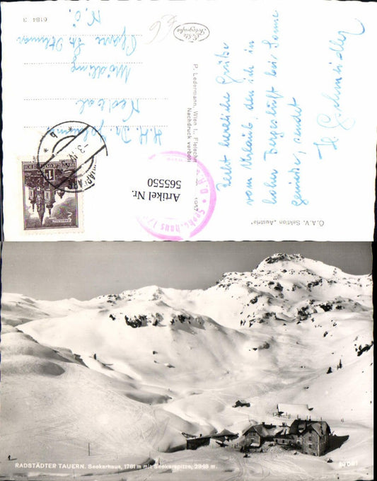 565550,Foto Ak Radstädter Tauern Seekarhaus m. Seekarspitze Obertauern Wintersport