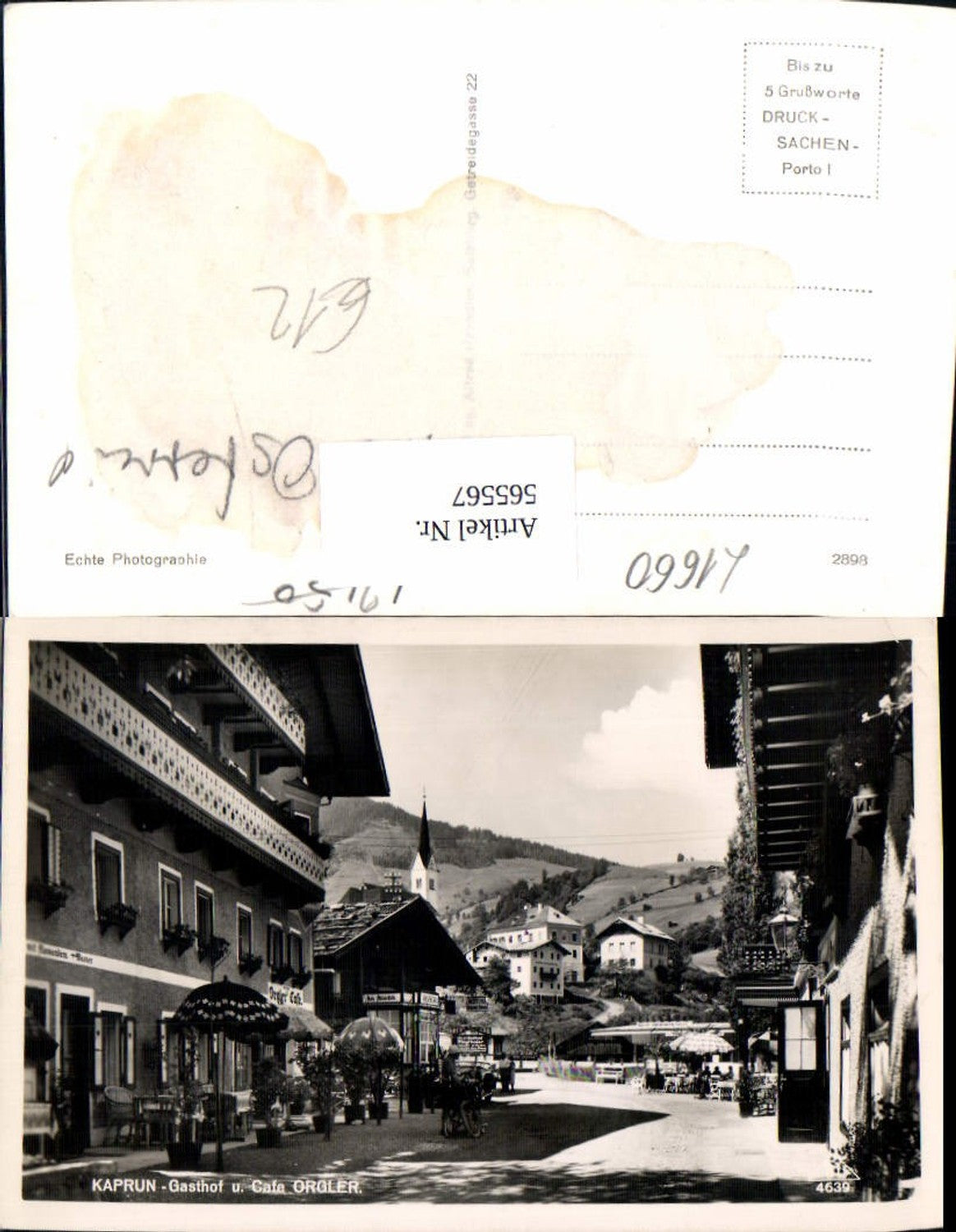 565567,Foto Ak Kaprun Gasthof u. Cafe Orgler