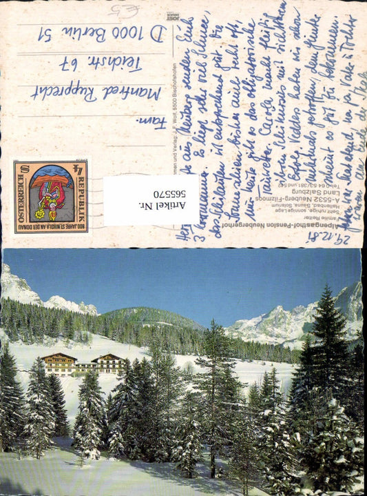 565570,Neuberg Filzmoos Alpengasthof Pension Neubergerhof Winteransicht