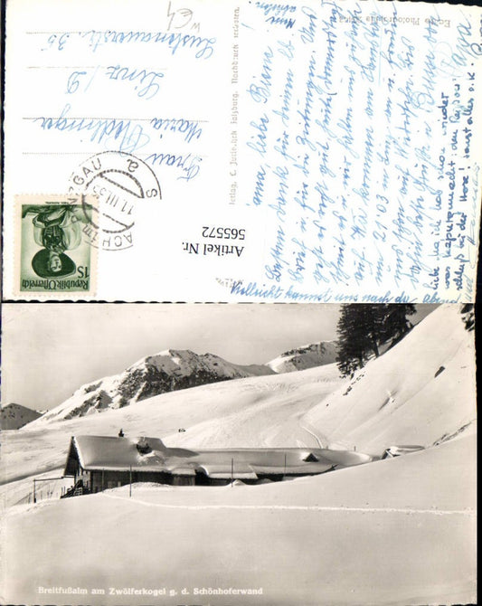 565572,Foto Ak Saalbach-Hinterglemm Breitfussalm Breitfußalm a. Zwölferkogel g. d. Schönhoferwand