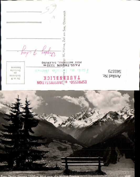 565573,Mittersill Pass-Thurn-Straße Blick geg. d. Hohen Tauern