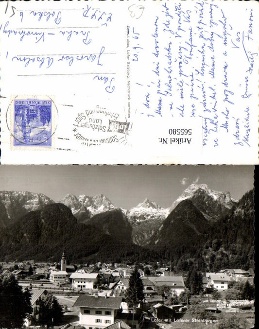565580,Foto Ak Lofer m. Loferer Steinbergen