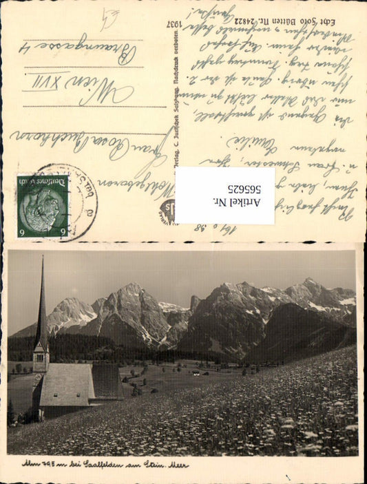 565625,Foto Ak Alm Saalfelden am Steinernen Meer