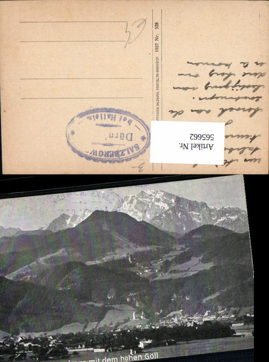 565662,Hallein u. Dürrnberg m. d. Hohen Göll