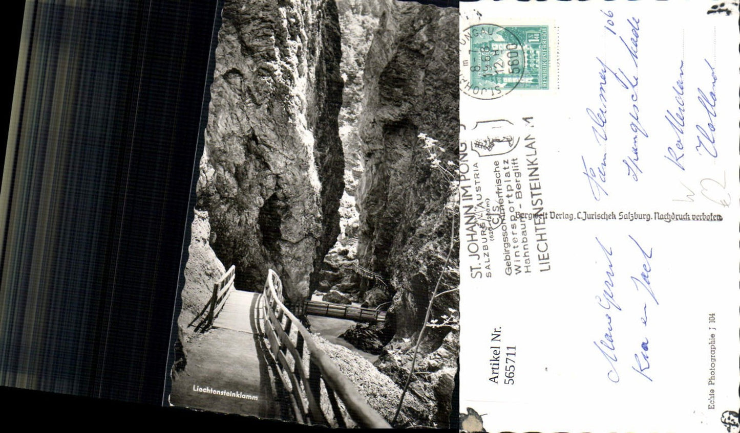 565711,Liechtensteinklamm Wasserfall St. Johann im Pongau