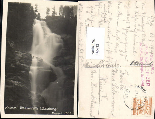 565712,Krimml Oberer Krimmler Wasserfall Bahnpost Zug Krimml Zell am See