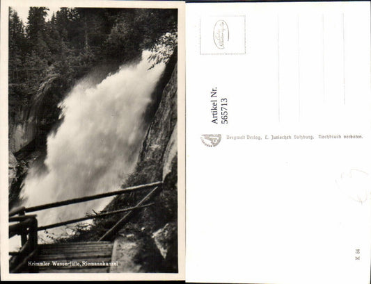 565713,Foto Ak Krimml Krimmler Wasserfall Riemannskanzel