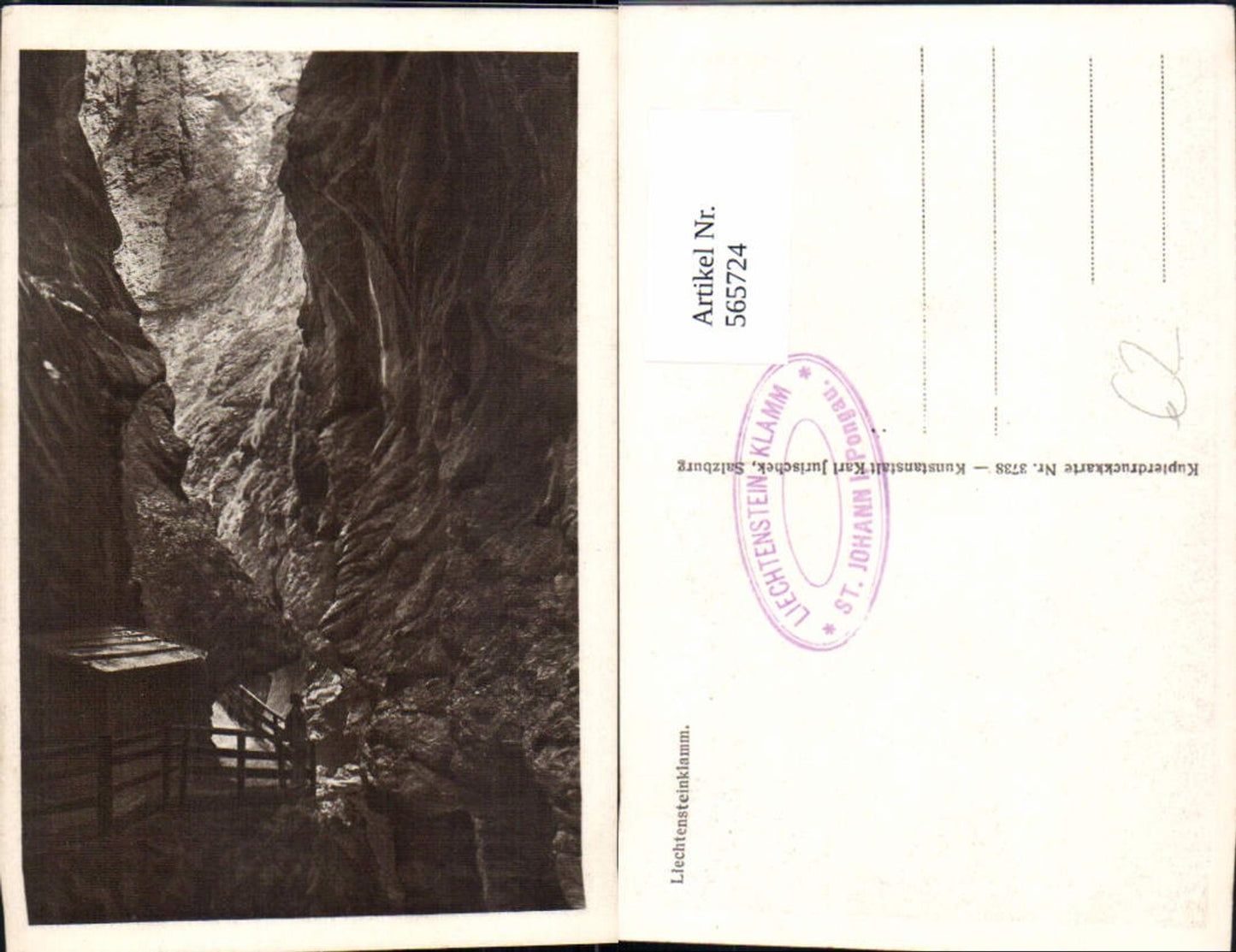 565724,Liechtensteinklamm Wasserfall St. Johann im Pongau