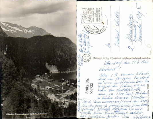 565732,Foto Ak Uttendorf Uttendorf- Enzingerboden Seilbahn-Talstation