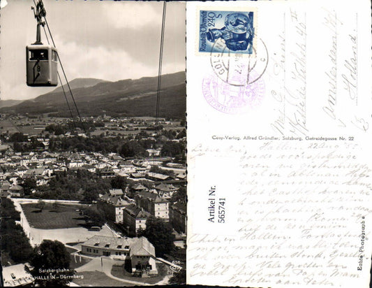 565741,Foto Ak Hallein Dürrnberg Salzbergbahn Seilbahn Gondel pub Cosy 636