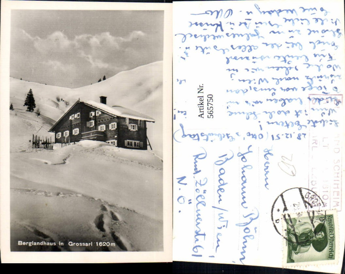 565750,Berglandhaus i. Großarl Winteransicht