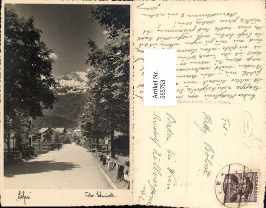 565753,Foto Ak Lofer Ansicht Straße pub Fotohaus Schmidt