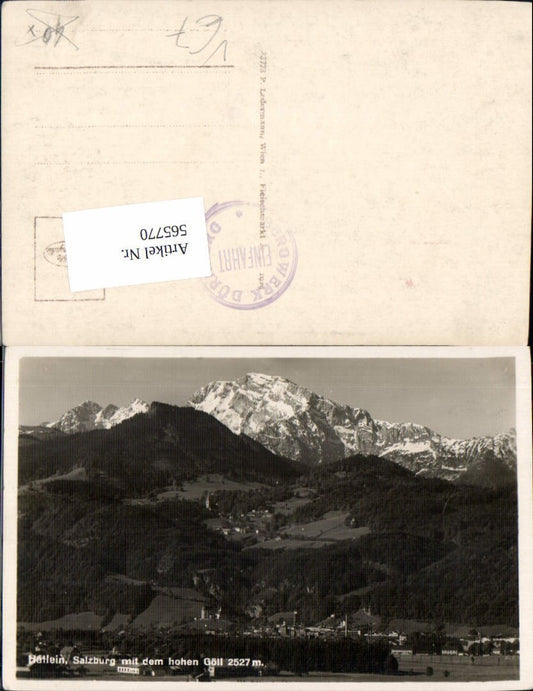 565770,Foto Ak Hallein Salzburg m. d. Hohen Göll pub P. Ledermann 23773