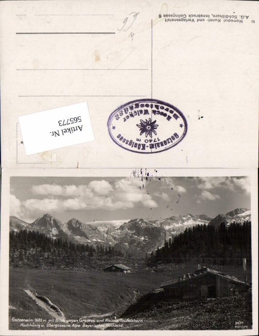 565773, Gotzenalm with view towards Gr. and Kl. Teufelshorn, Hochkönig, Bavarian Highlands, Schönau am Königssee
