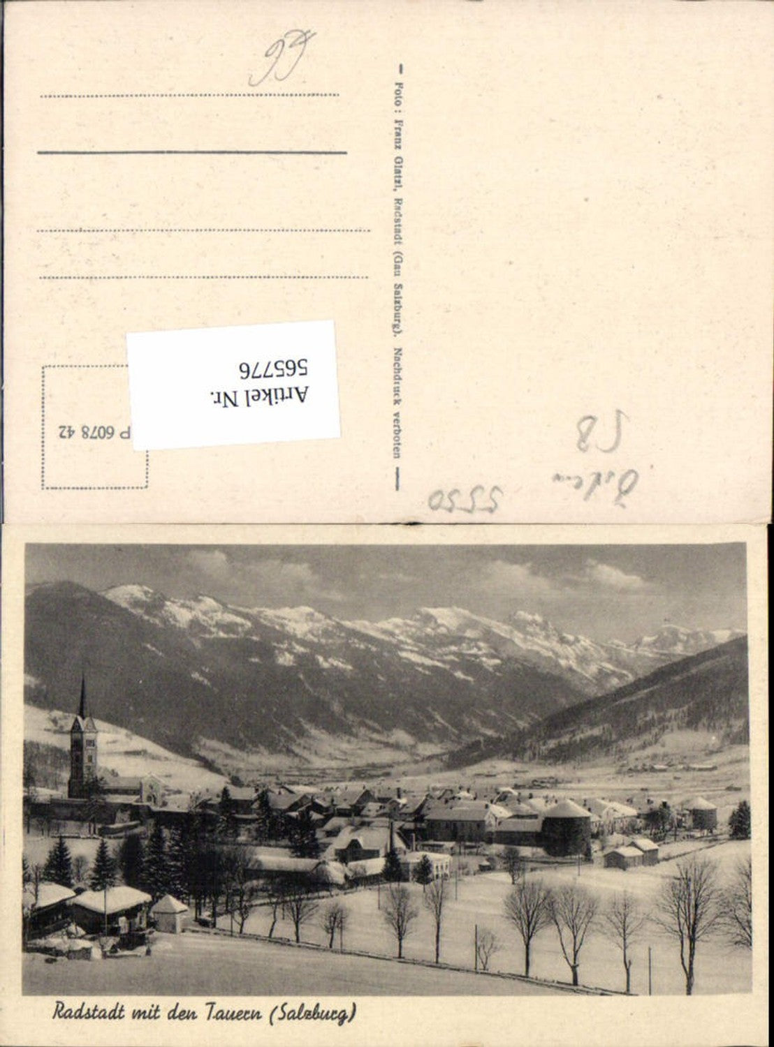 565776,Radstadt m. d. Tauern Winteransicht