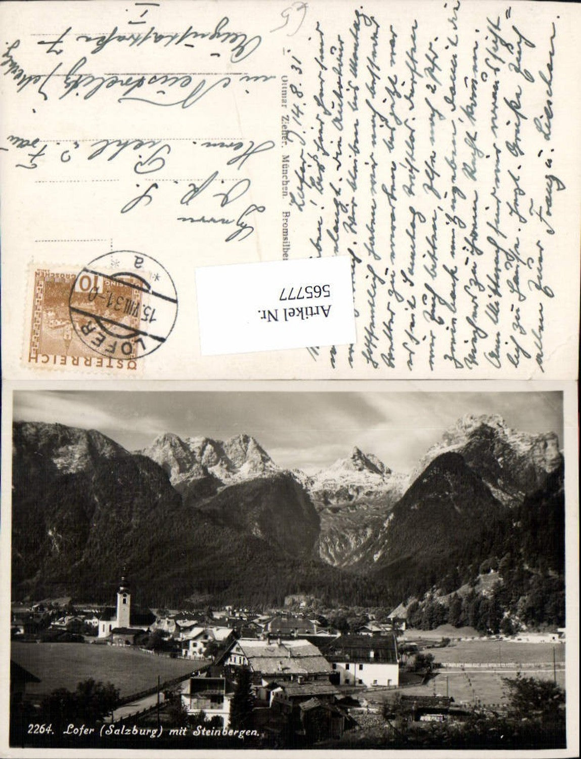 565777,Foto Ak Lofer m. Steinbergen