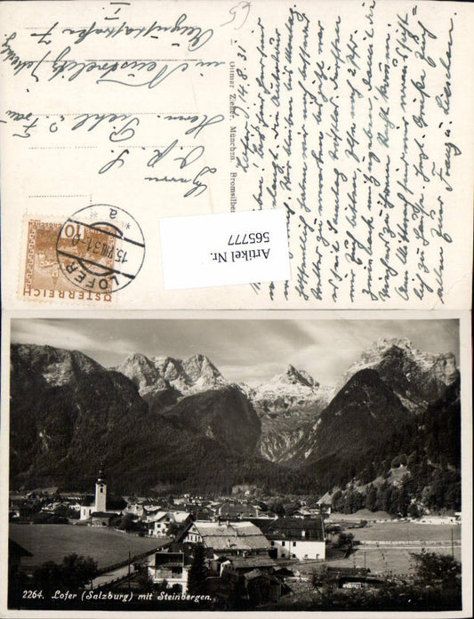 565777,Foto Ak Lofer m. Steinbergen
