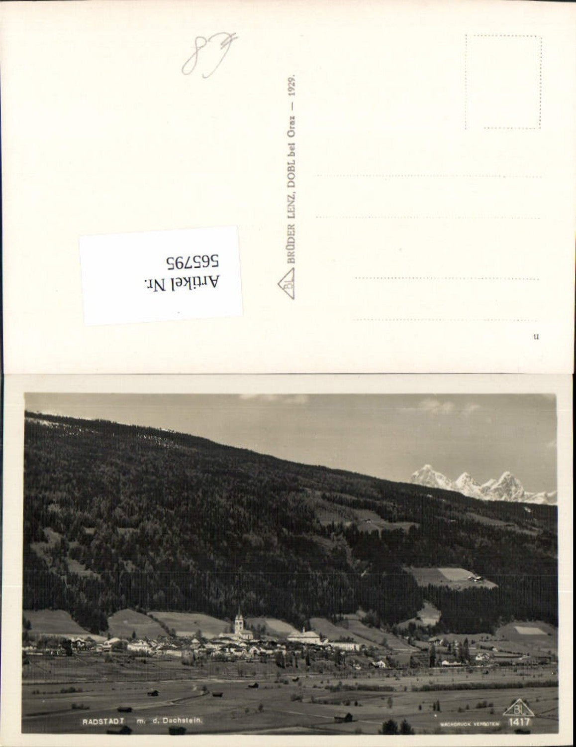 565795,Foto Ak Radstadt m. d. Dachstein