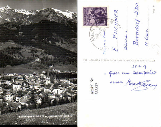 565827,Foto Ak Bad Hofgastein m. Hundskopf