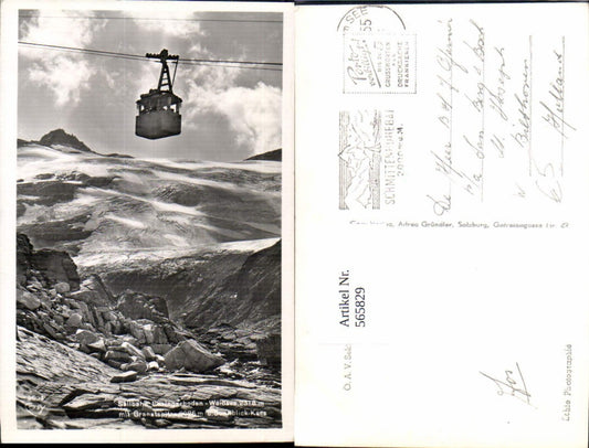 565829,Seilbahn Enzingerboden Weißsee m. Granatsspitze Gondel Uttendorf