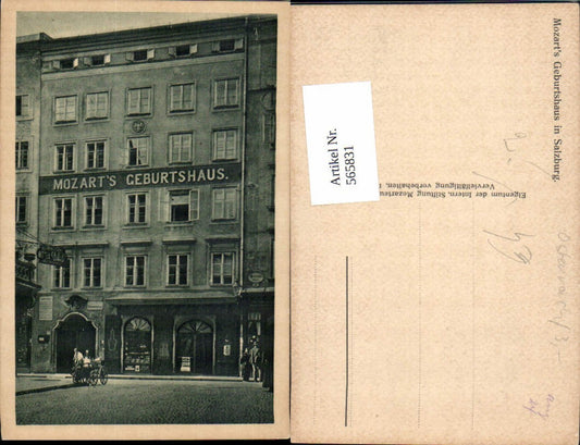 565831, Salzburg Mozart Birthplace Getreidegasse
