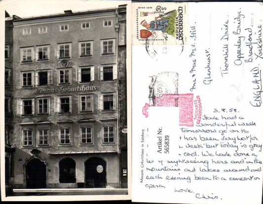 565839, Salzburg Mozart Birthplace Getreidegasse