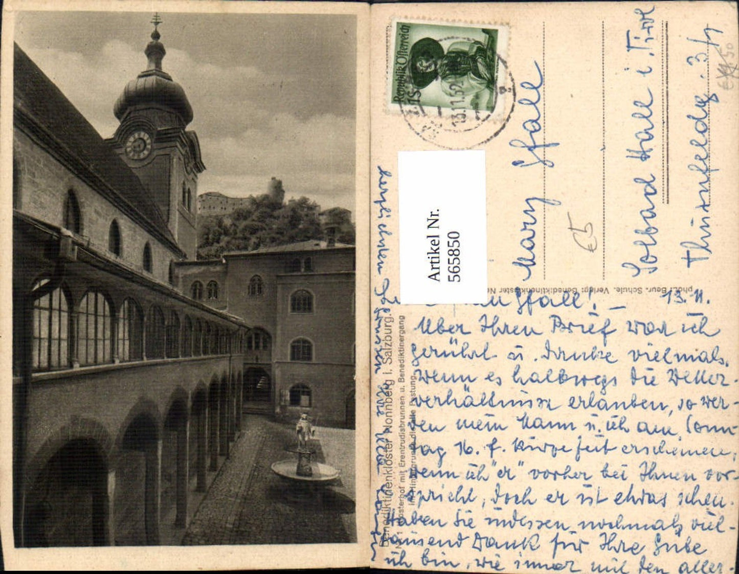 565850,Salzburg Benedictine monastery Nonnberg Klosterhof