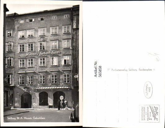 565858, Photo Ak Salzburg Mozart Birthplace Getreidegasse