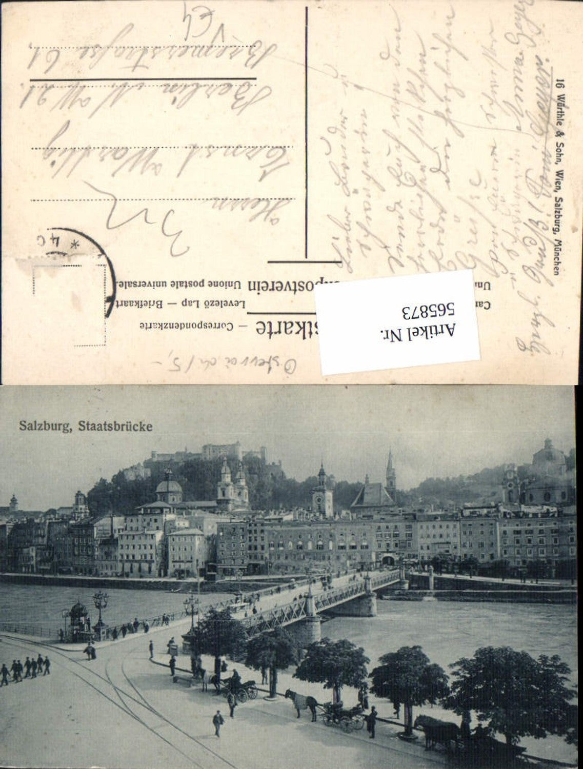 565873, Salzburg State Bridge, Carriage Pub Würthle &amp; Son 16