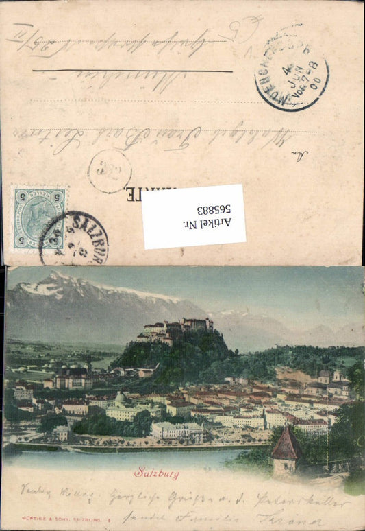 565883, Salzburg Hohensalzburg Fortress pub Würthle &amp; Son 4