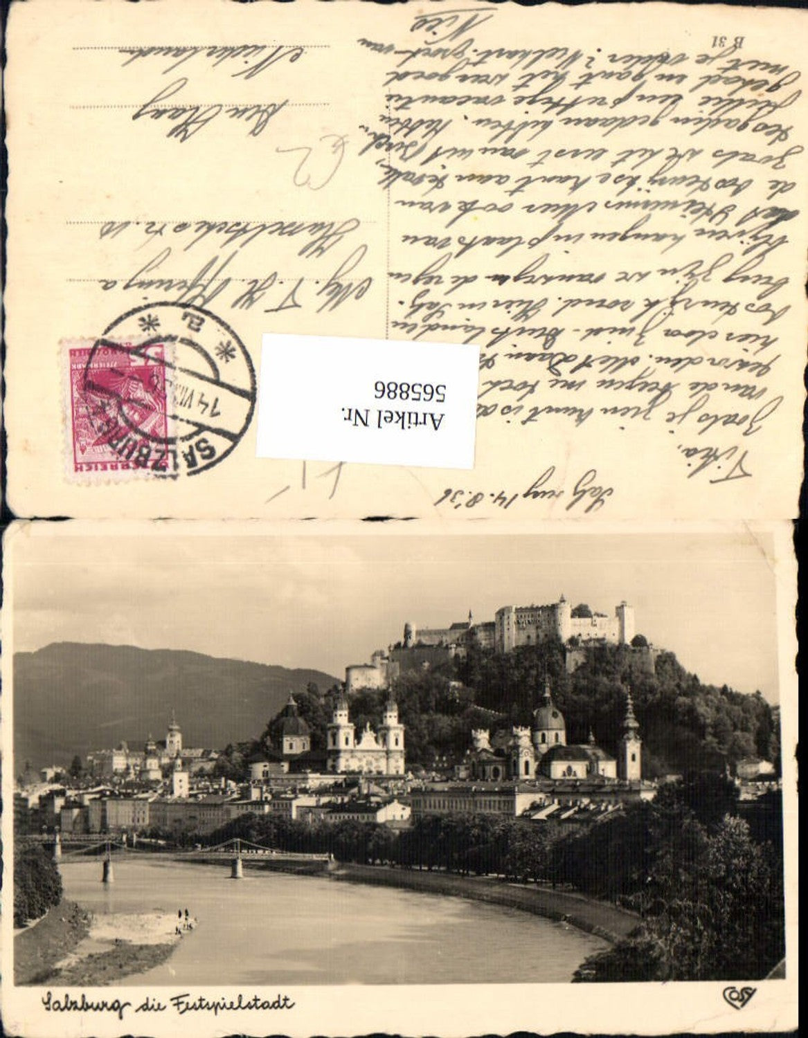 565886, Photo Ak Salzburg the festival city Hohensalzburg Fortress