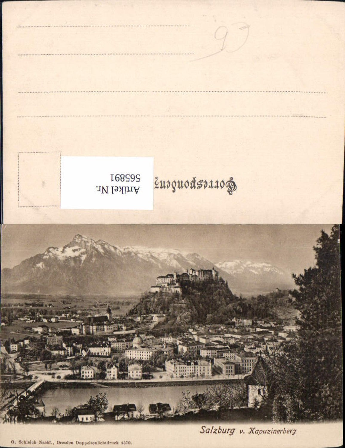 565891, Salzburg v. Kapuzinerberg Hohensalzburg Fortress