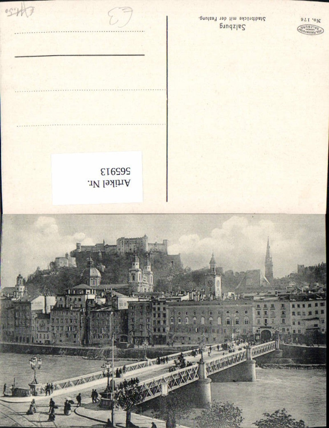 565913, Salzburg City Bridge and Hohensalzburg Fortress