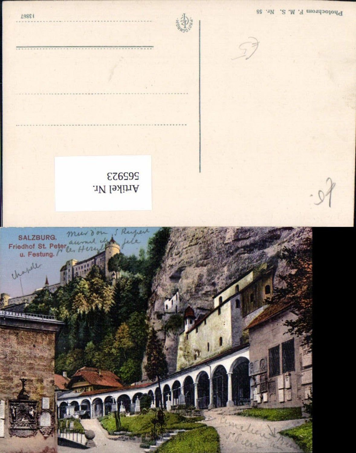 565923, Salzburg Cemetery St. Peter and Hohensalzburg Fortress